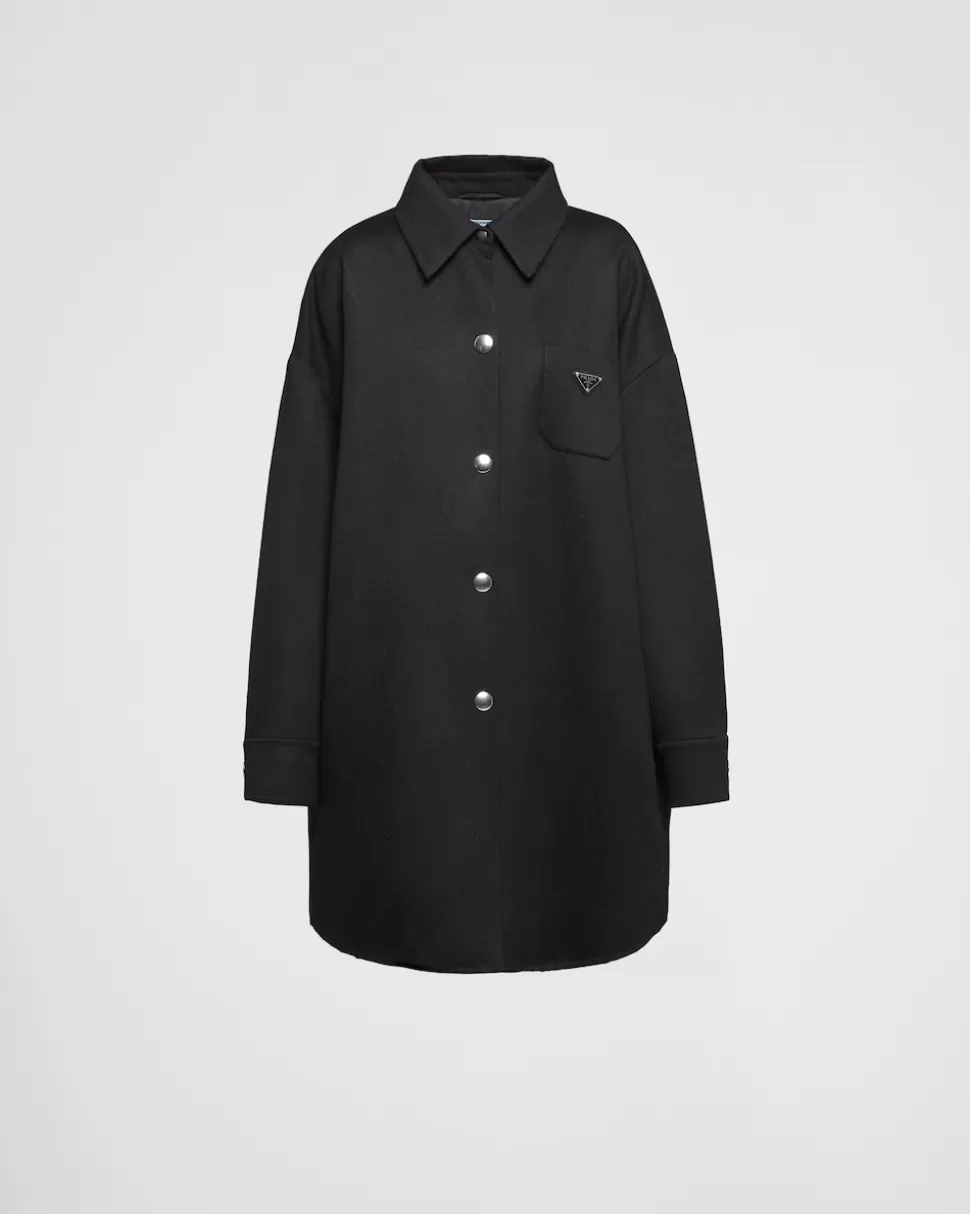Prada Abrigo De Cashgora^Mujer CHAQUETAS Y ABRIGOS