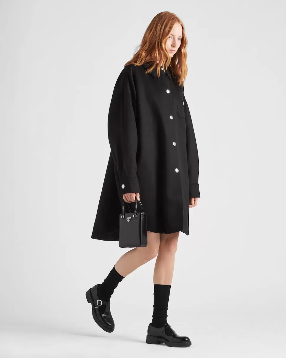 Prada Abrigo De Cashgora^Mujer CHAQUETAS Y ABRIGOS
