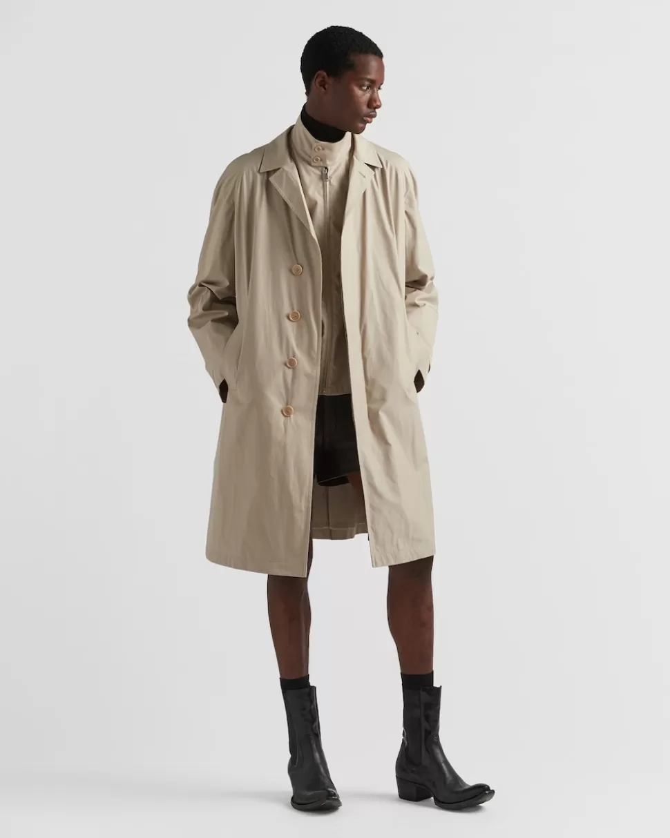 Prada Abrigo En Mezcla De Algodón^Hombre CHAQUETAS Y ABRIGOS