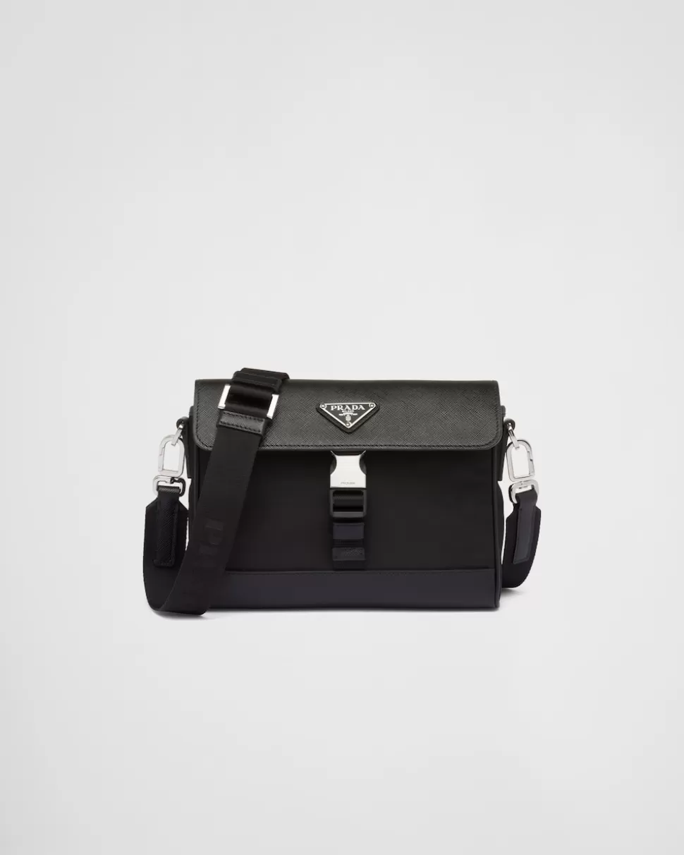 Prada Bandolera De Re-nylon Y Piel Saffiano^Hombre BOLSOS MENSAJEROS
