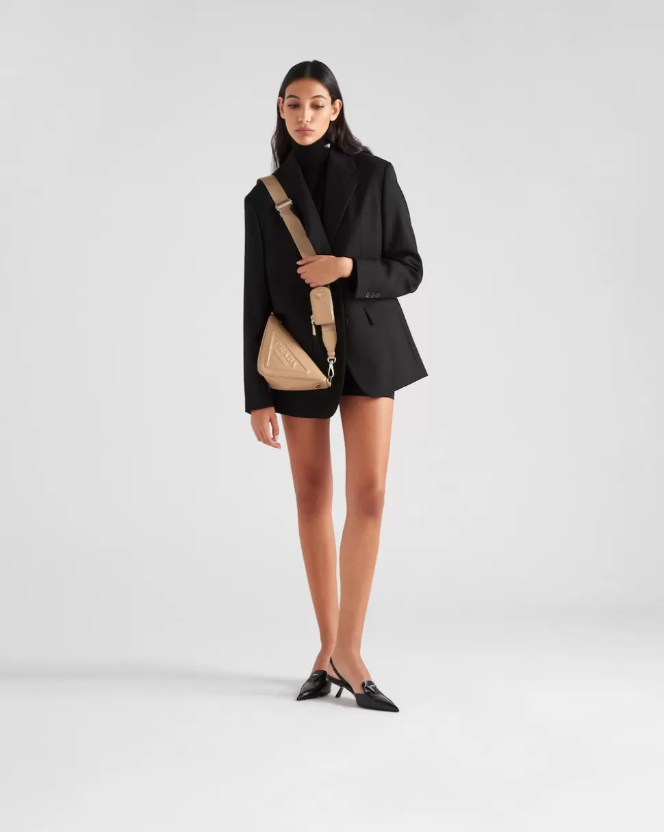Prada Bandolera Triangular De Piel^Mujer BOLSOS DE HOMBRO | BOLSOS DE HOMBRO