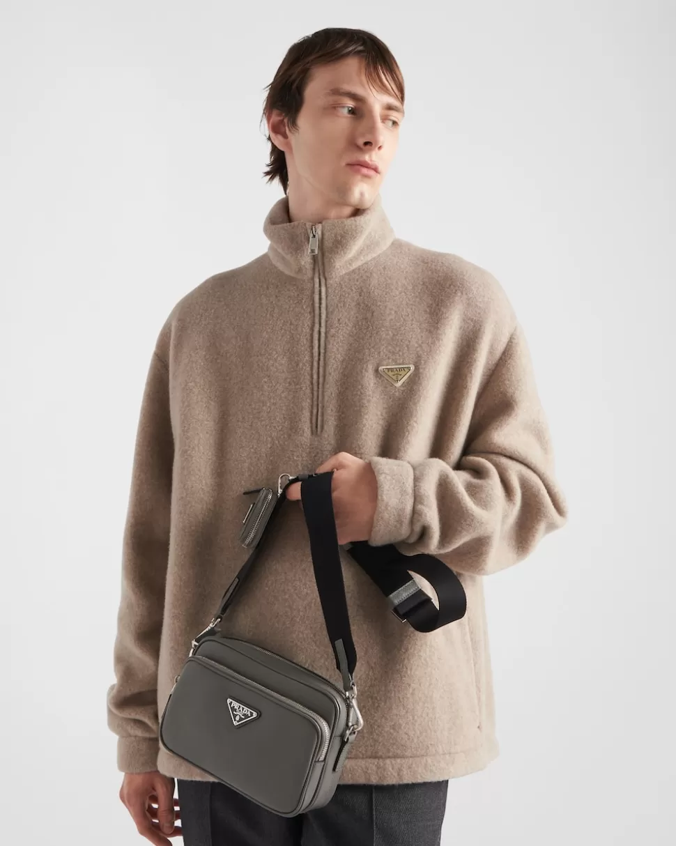 Prada Bolso Bandolera De Piel Saffiano^Hombre BOLSOS MENSAJEROS