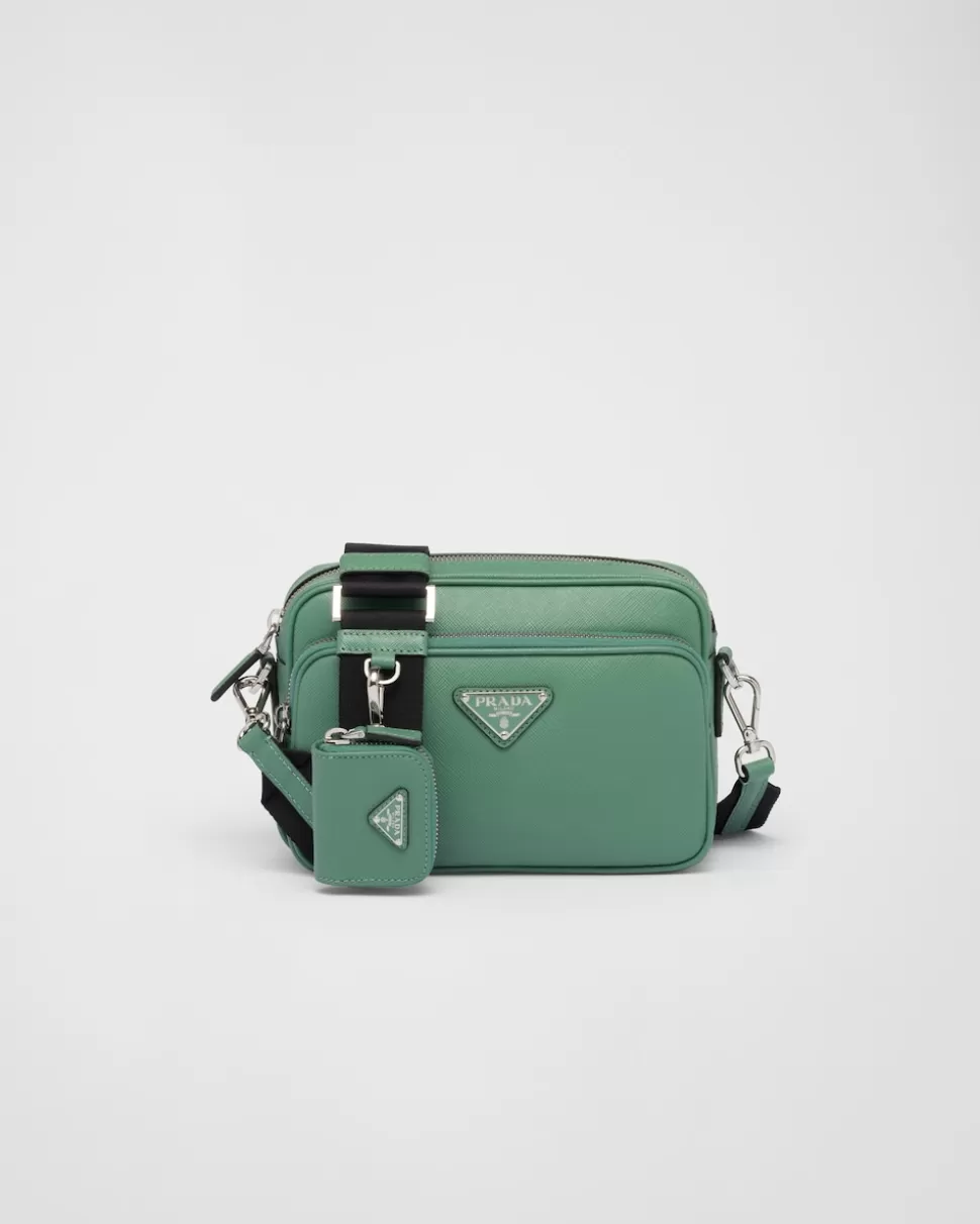 Prada Bolso Bandolera De Piel Saffiano^Hombre BOLSOS MENSAJEROS