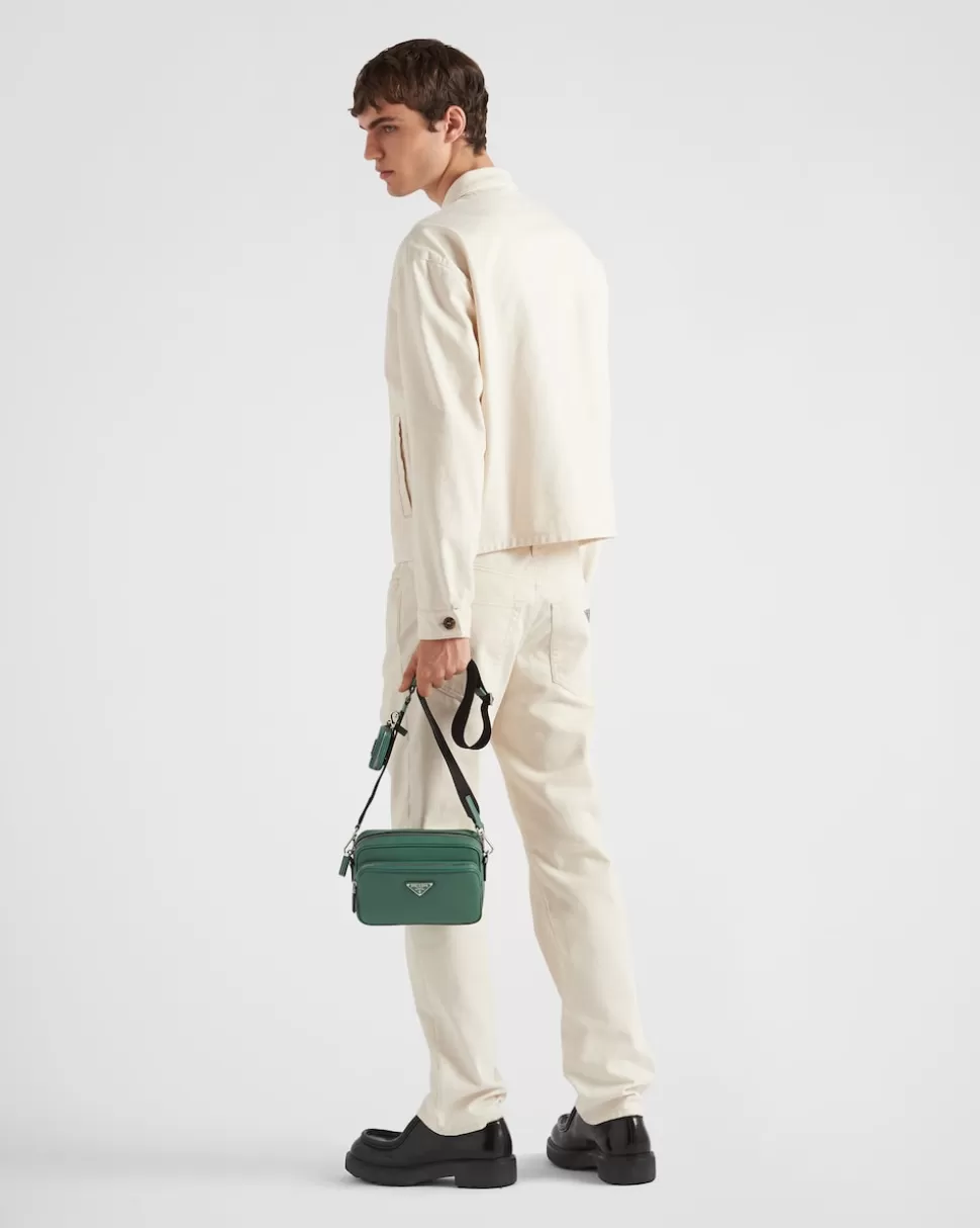 Prada Bolso Bandolera De Piel Saffiano^Hombre BOLSOS MENSAJEROS