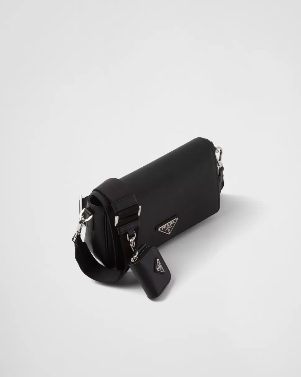 Prada Bolso Bandolera De Piel Saffiano^Hombre BOLSOS MENSAJEROS