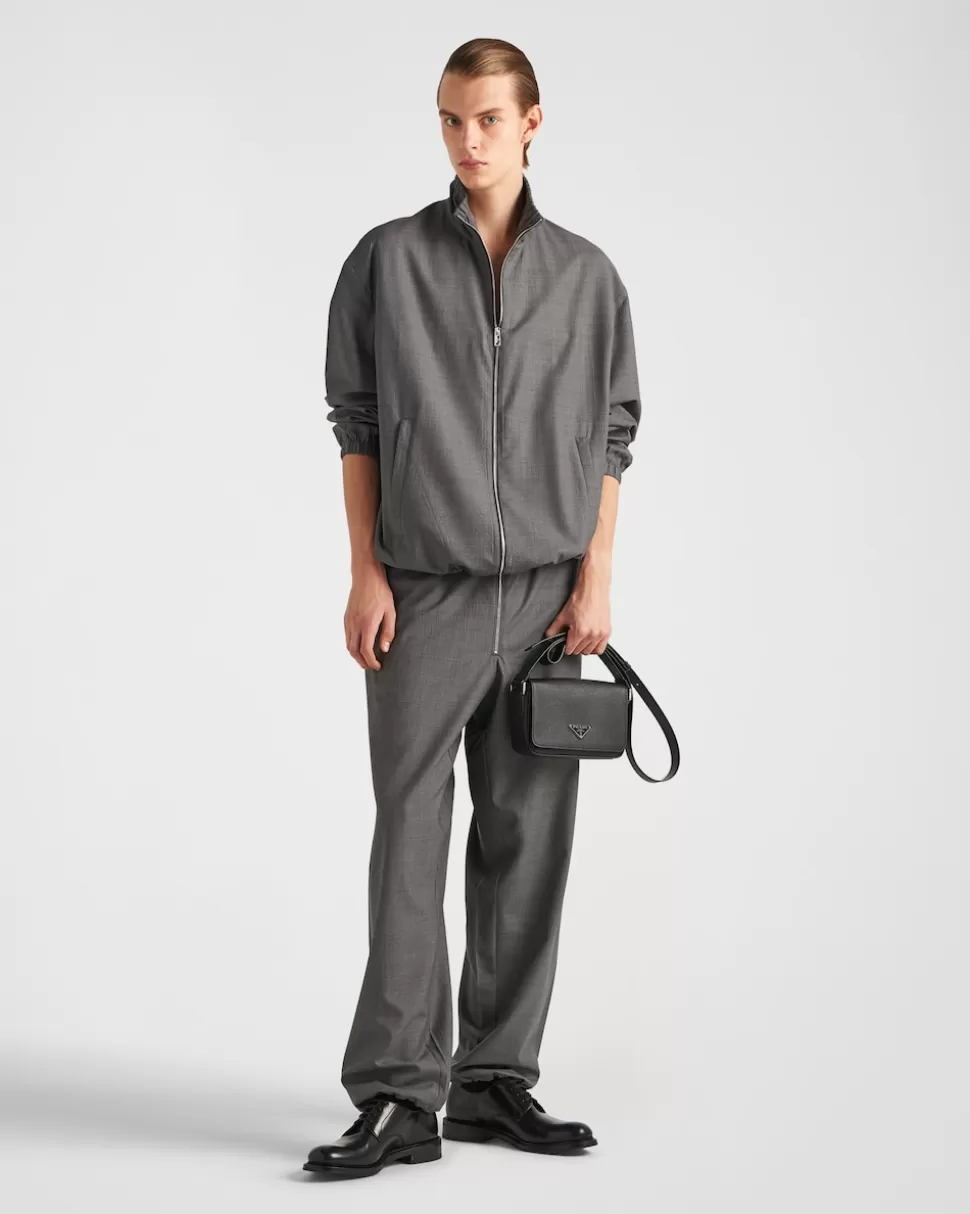 Prada Bolso Bandolera De Piel Saffiano^Hombre BOLSOS MENSAJEROS