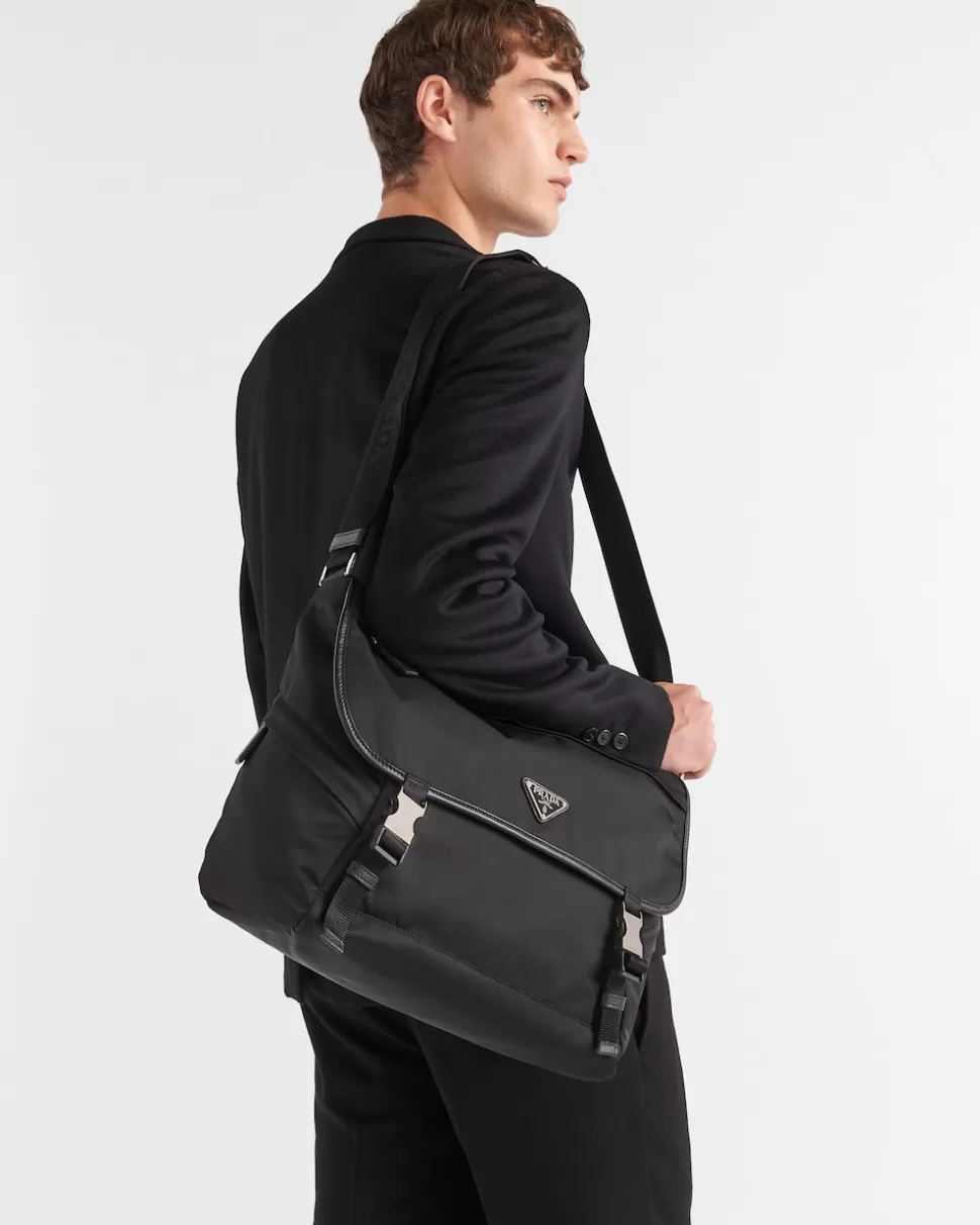 Prada Bolso Bandolera De Re-nylon Y Piel Saffiano^ COLECCIÓN MASCULINA