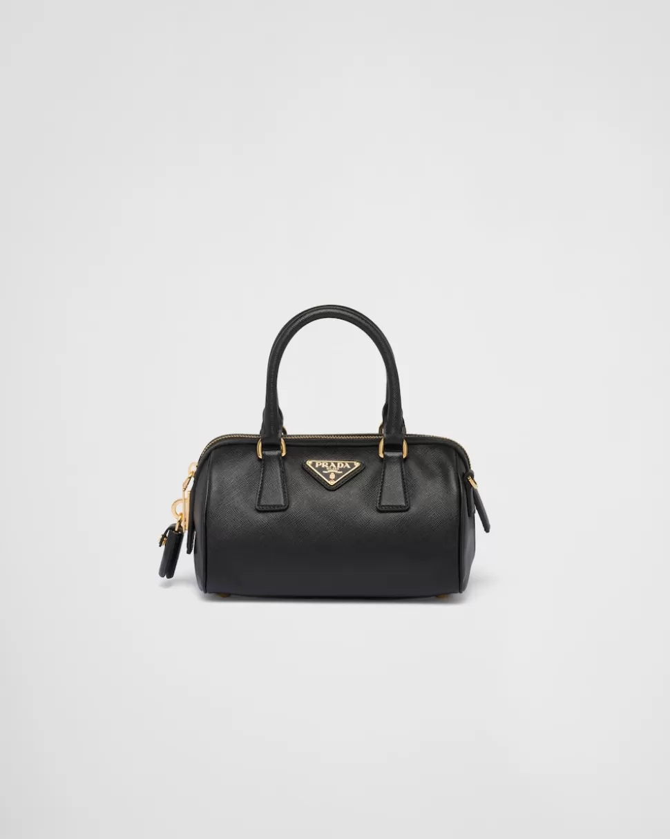 Prada Bolso Con Asa Superior De Piel Saffiano^Mujer MINIBOLSOS | MINIBOLSOS