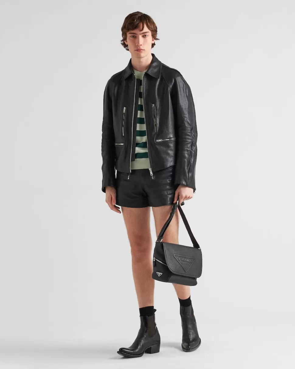 Prada Bolso Con Bandolera De Piel^Hombre BOLSOS MENSAJEROS