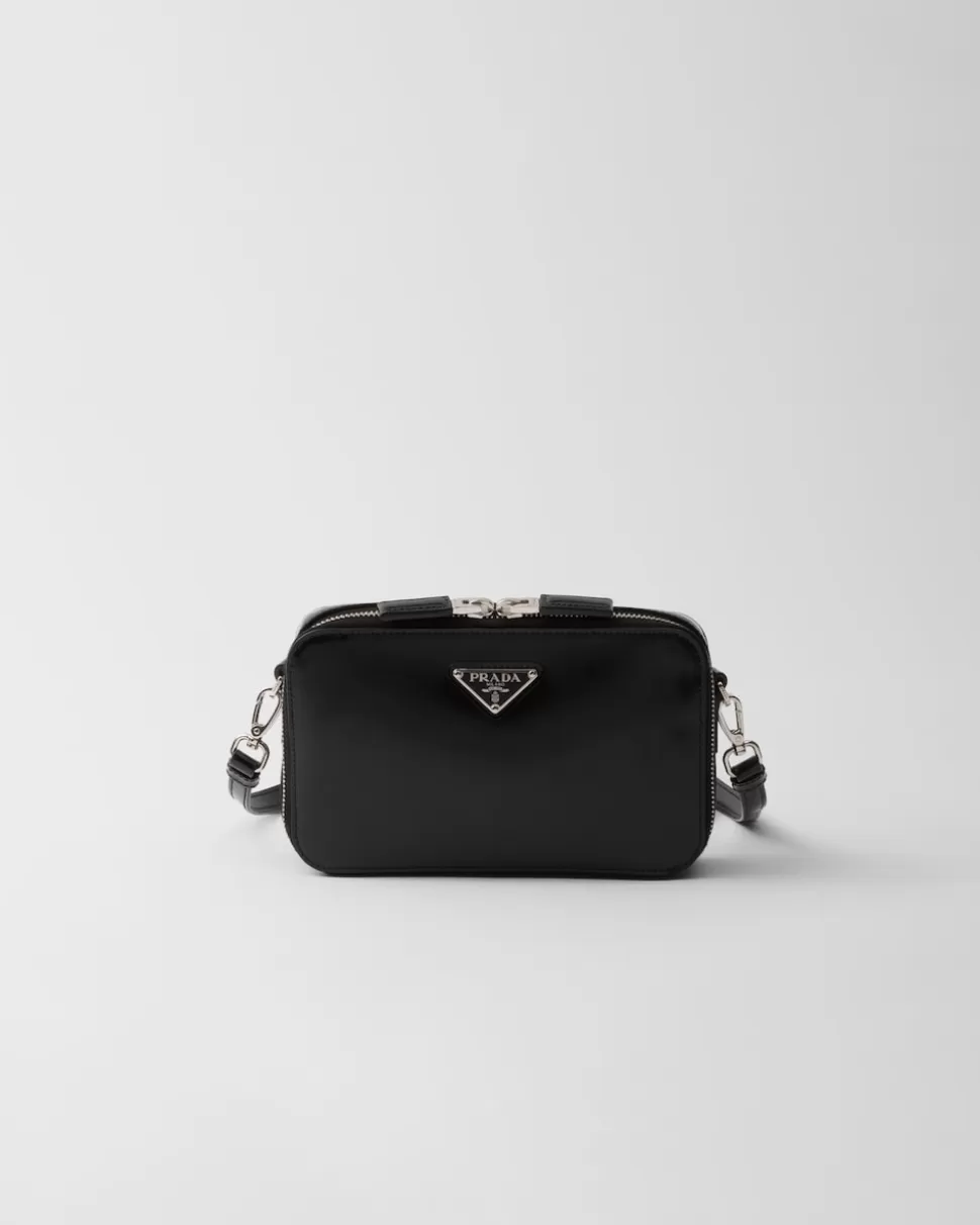 Prada Bolso De Piel Cepillada Brique^Hombre BOLSOS MENSAJEROS