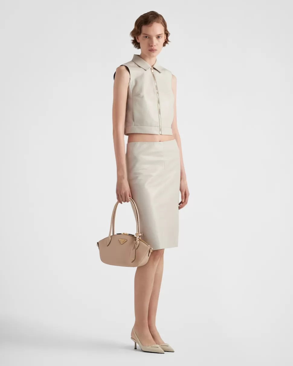 Prada Bolso De Piel Pequeño^Mujer BOLSOS CON ASA SUPERIOR | BOLSOS CON ASA SUPERIOR