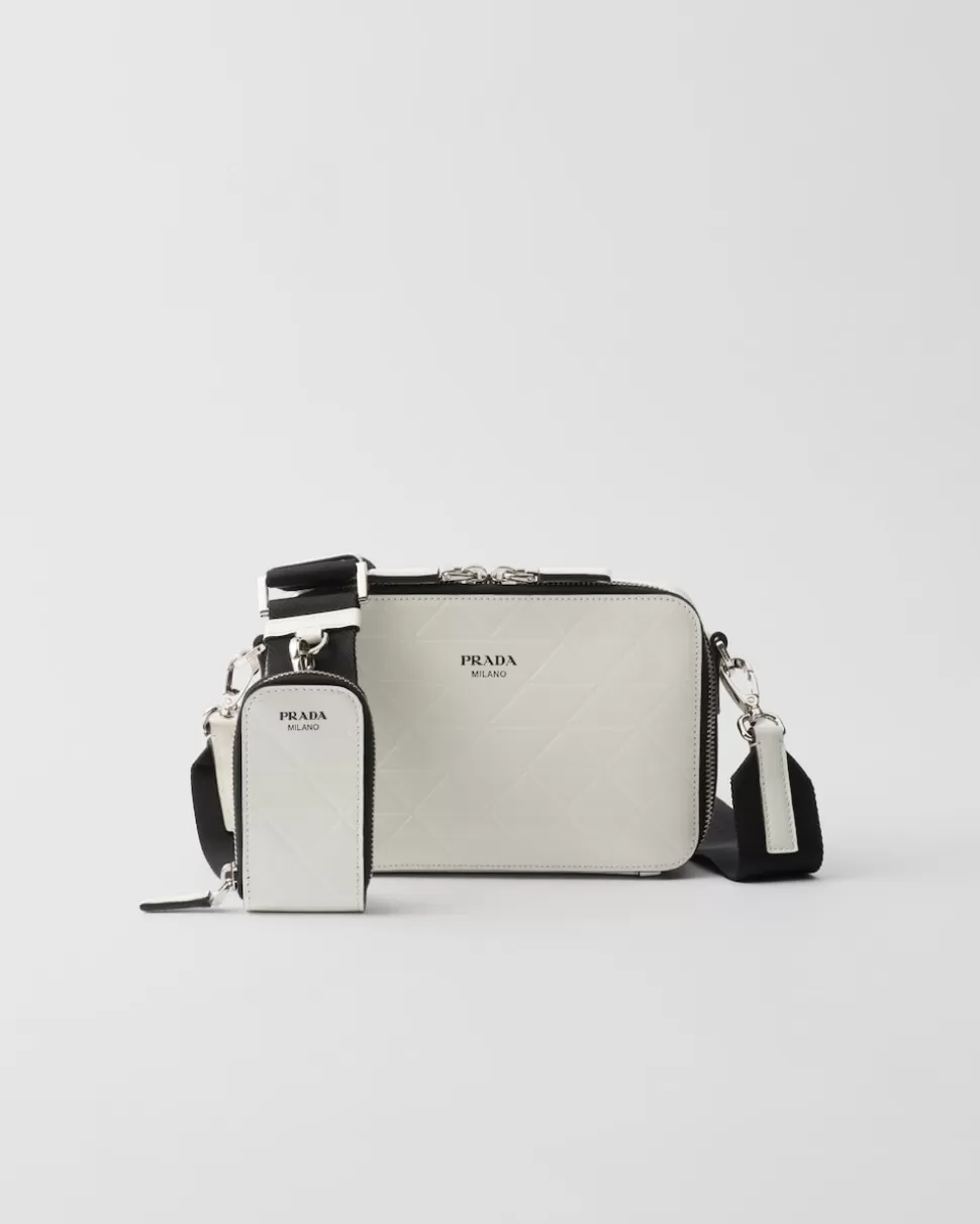 Prada Bolso De Piel Brique^Hombre BOLSOS MENSAJEROS