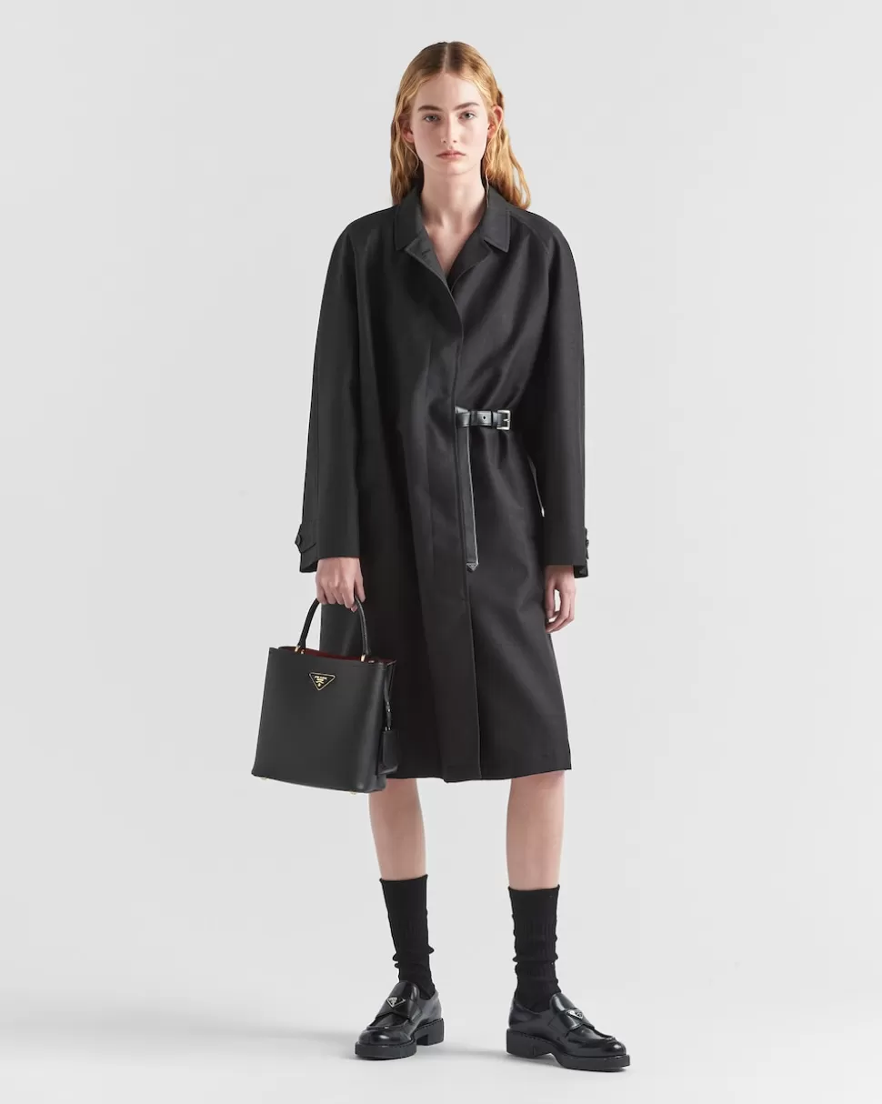 Prada Bolso De Piel Saffiano Panier^Mujer BOLSOS CON ASA SUPERIOR | BOLSOS CON ASA SUPERIOR
