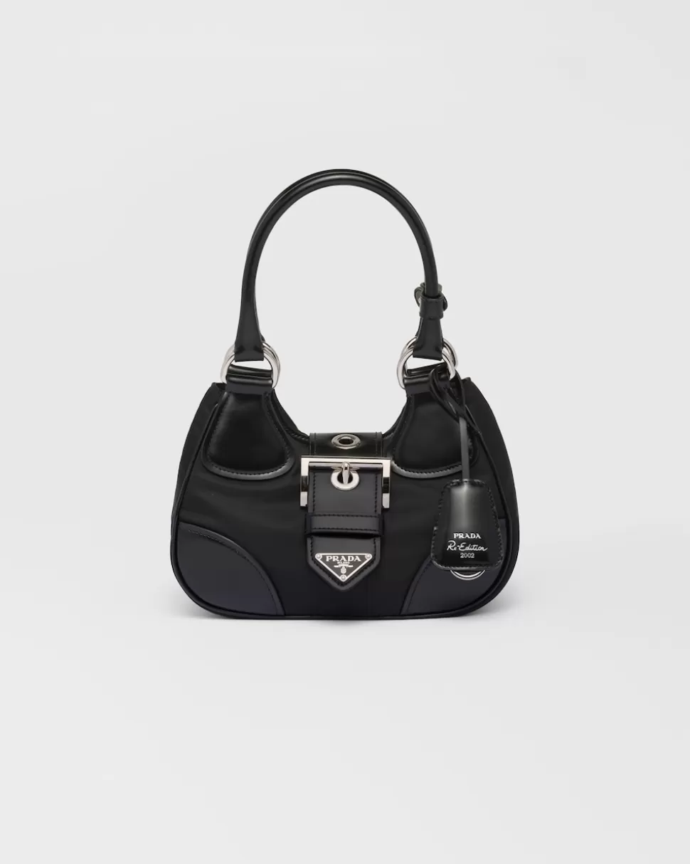 Prada Bolso De Re-nylon Y Piel Moon^Mujer MINIBOLSOS | MINIBOLSOS