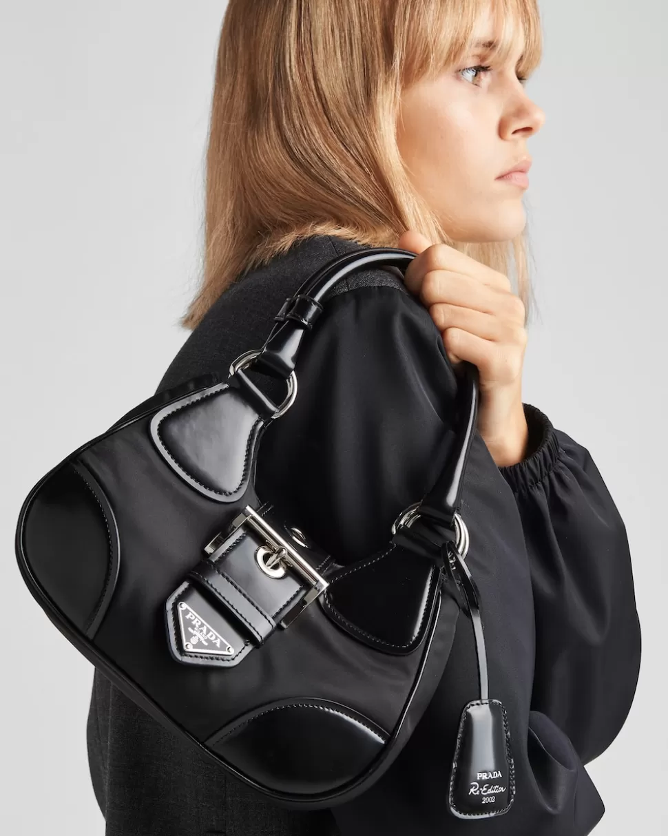 Prada Bolso De Re-nylon Y Piel Moon^Mujer MINIBOLSOS | MINIBOLSOS
