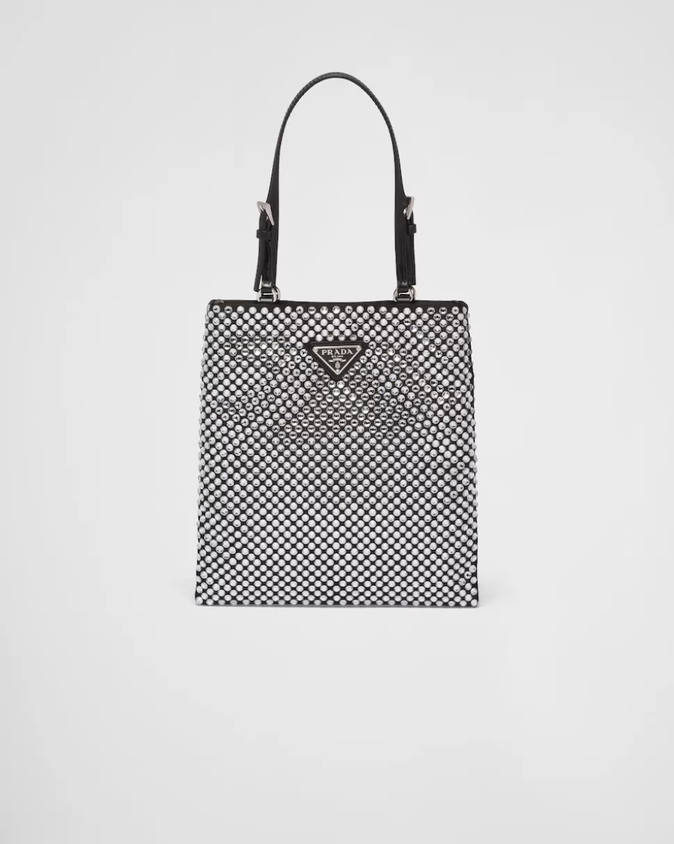 Prada Bolso De Satén Con es^Mujer BOLSOS CON ASA SUPERIOR | BOLSOS CON ASA SUPERIOR