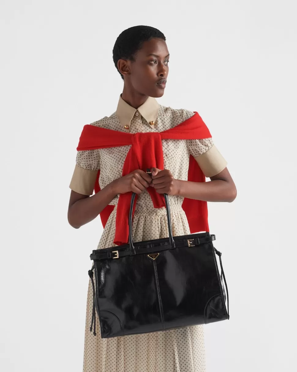 Prada Bolso Grande De Piel^Mujer BOLSOS CON ASA SUPERIOR | BOLSOS CON ASA SUPERIOR