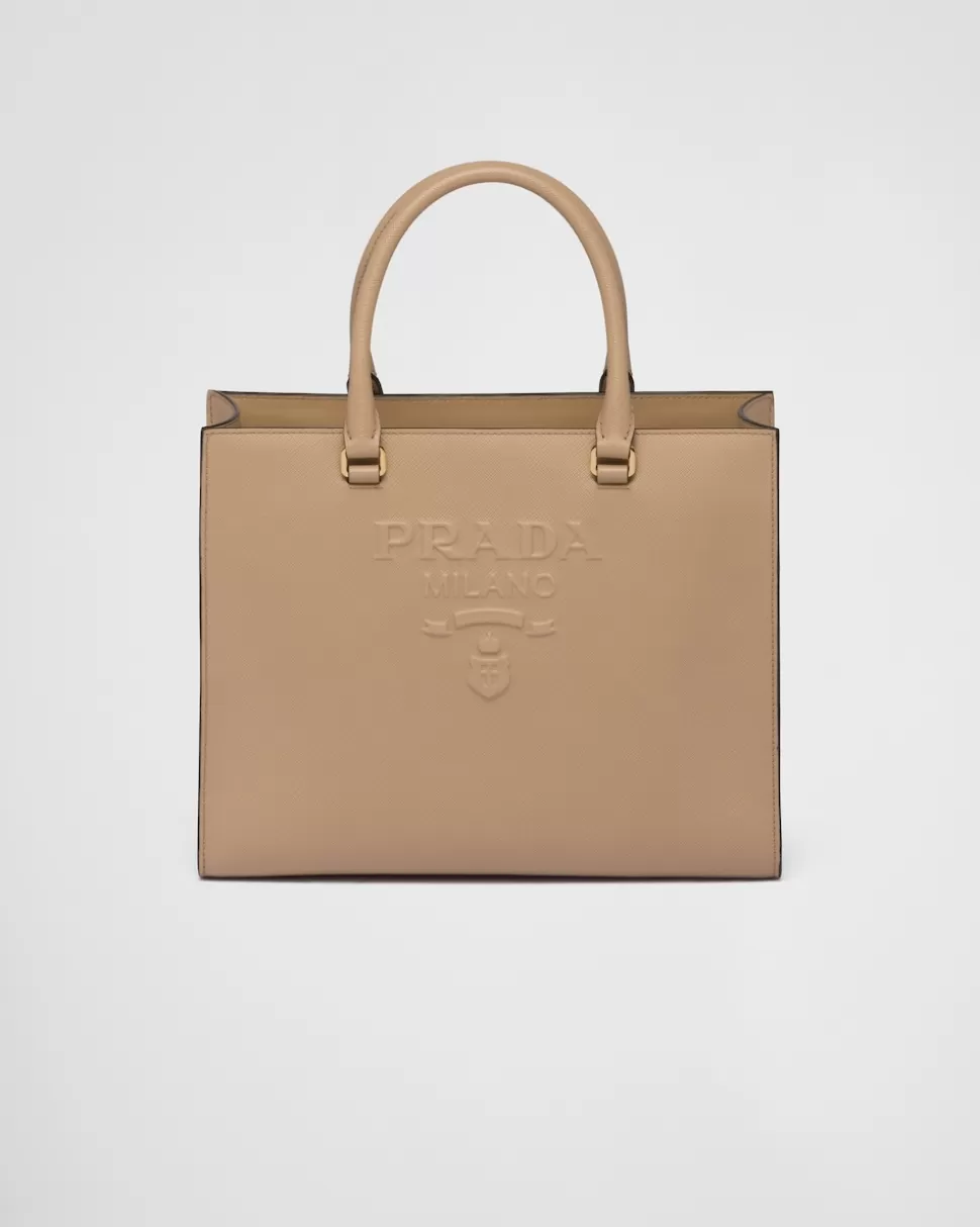 Prada Bolso Mediano De Piel Saffiano^Mujer BOLSOS GRANDES | BOLSOS GRANDES