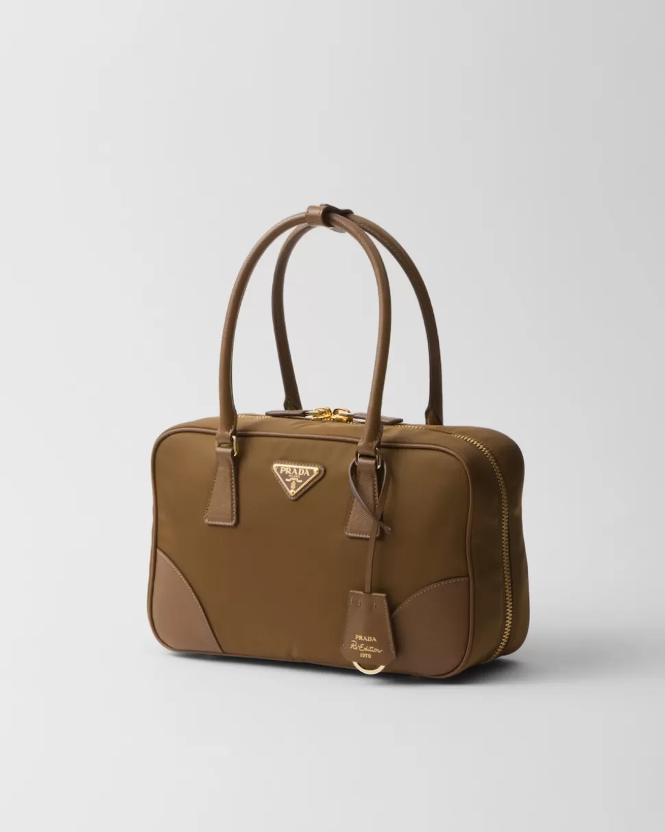 Prada Bolso Mediano De Re-nylon Y Piel Saffiano Con Dos Asas Re-edition 1978^Mujer COLECCIÓN FEMENINA | BOLSOS CON ASA SUPERIOR