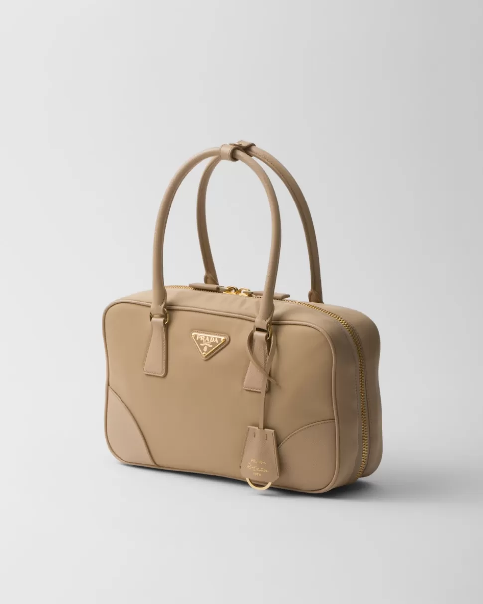 Prada Bolso Mediano De Re-nylon Y Piel Saffiano Con Dos Asas Re-edition 1978^Mujer COLECCIÓN FEMENINA | BOLSOS CON ASA SUPERIOR