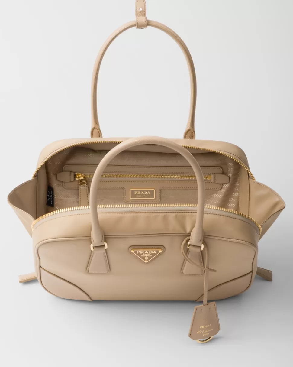 Prada Bolso Mediano De Re-nylon Y Piel Saffiano Con Dos Asas Re-edition 1978^Mujer COLECCIÓN FEMENINA | BOLSOS CON ASA SUPERIOR