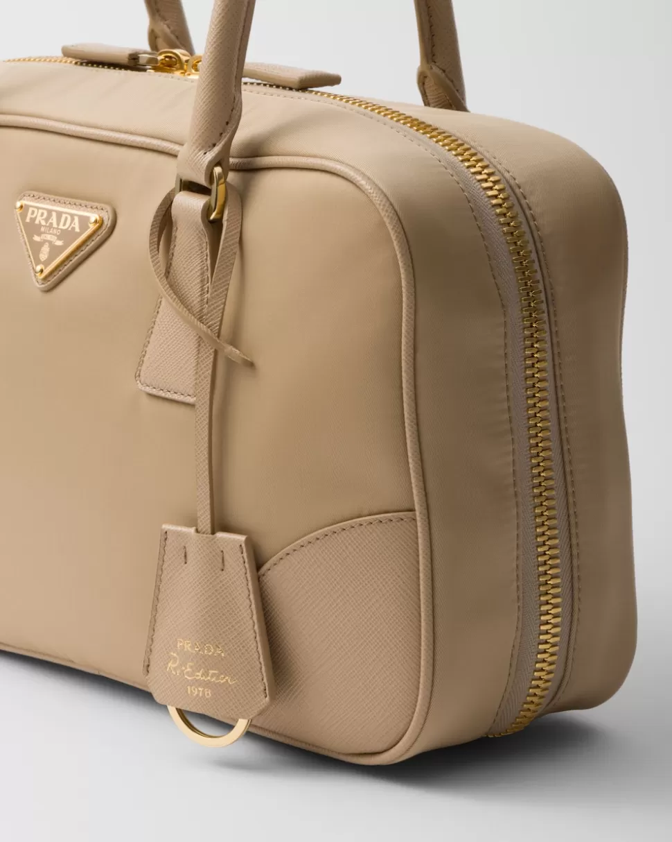 Prada Bolso Mediano De Re-nylon Y Piel Saffiano Con Dos Asas Re-edition 1978^Mujer COLECCIÓN FEMENINA | BOLSOS CON ASA SUPERIOR