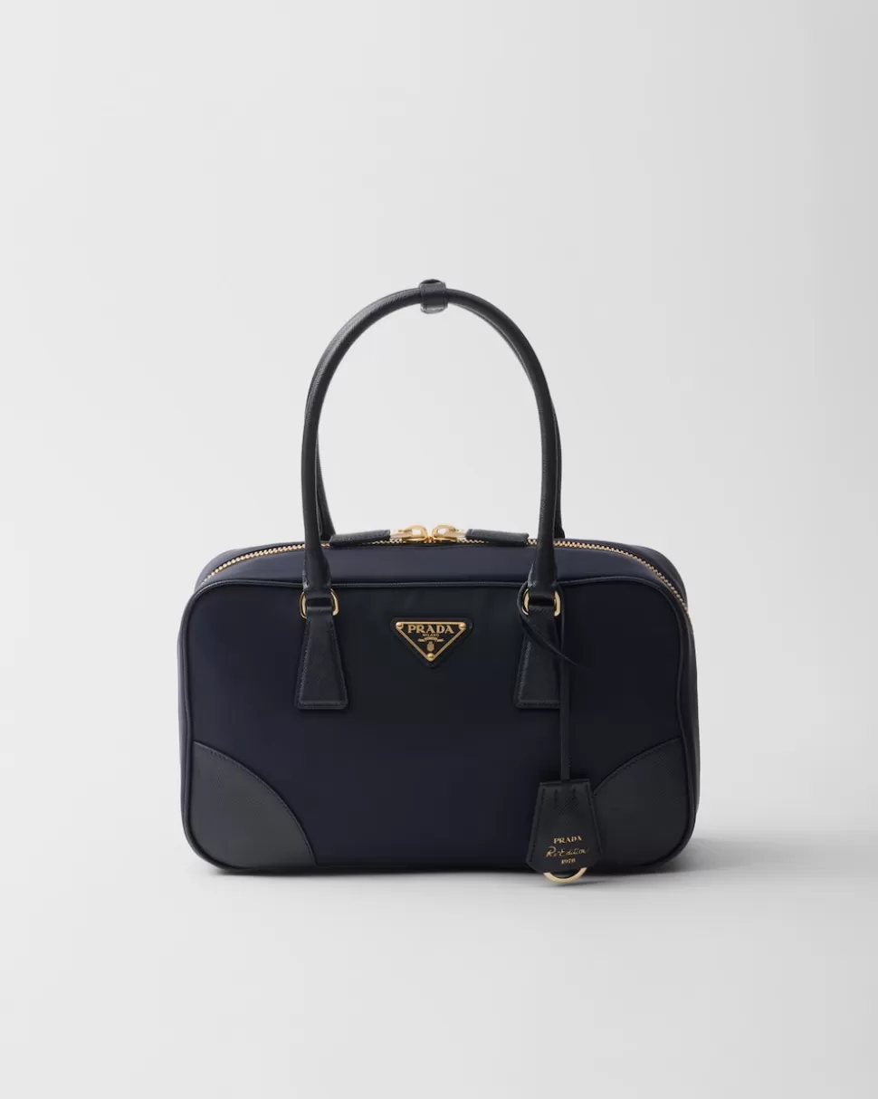 Prada Bolso Mediano De Re-nylon Y Piel Saffiano Con Dos Asas Re-edition 1978^Mujer COLECCIÓN FEMENINA | BOLSOS CON ASA SUPERIOR