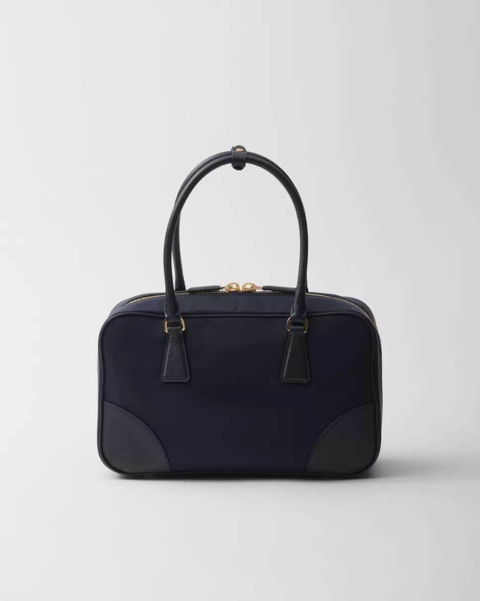Prada Bolso Mediano De Re-nylon Y Piel Saffiano Con Dos Asas Re-edition 1978^Mujer COLECCIÓN FEMENINA | BOLSOS CON ASA SUPERIOR