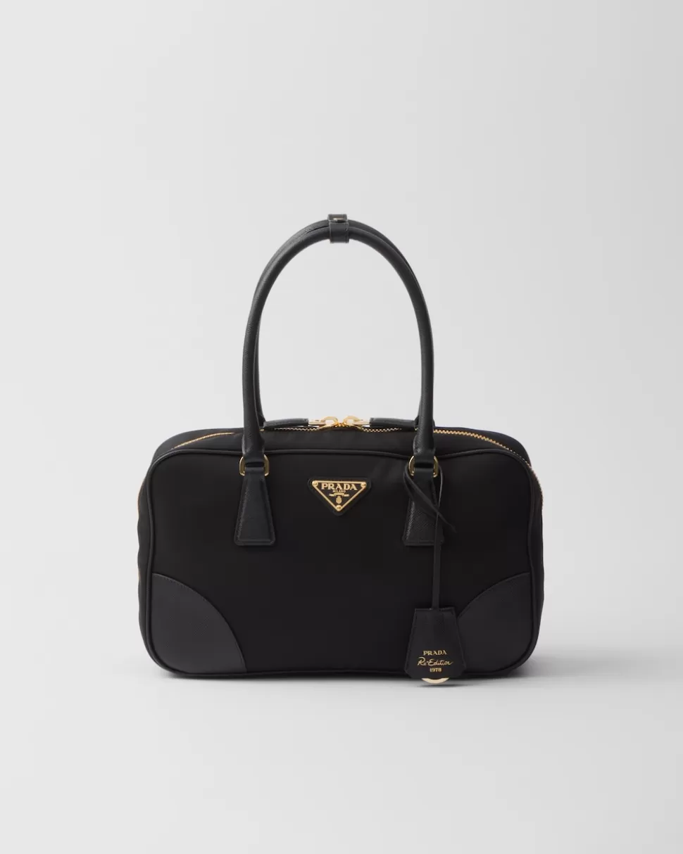 Prada Bolso Mediano De Re-nylon Y Piel Saffiano Con Dos Asas Re-edition 1978^Mujer COLECCIÓN FEMENINA | BOLSOS CON ASA SUPERIOR