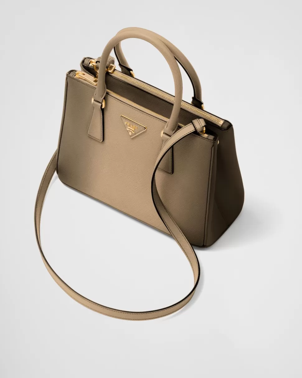 Prada Bolso Mediano Galleria De Piel Saffiano Sombreada^Mujer BOLSOS CON ASA SUPERIOR | BOLSOS CON ASA SUPERIOR