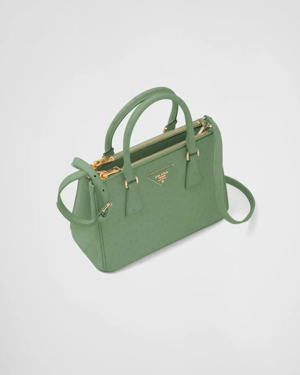 Prada Bolso Pequeño Galleria De Piel De Avestruz^ PRADA GALLERIA