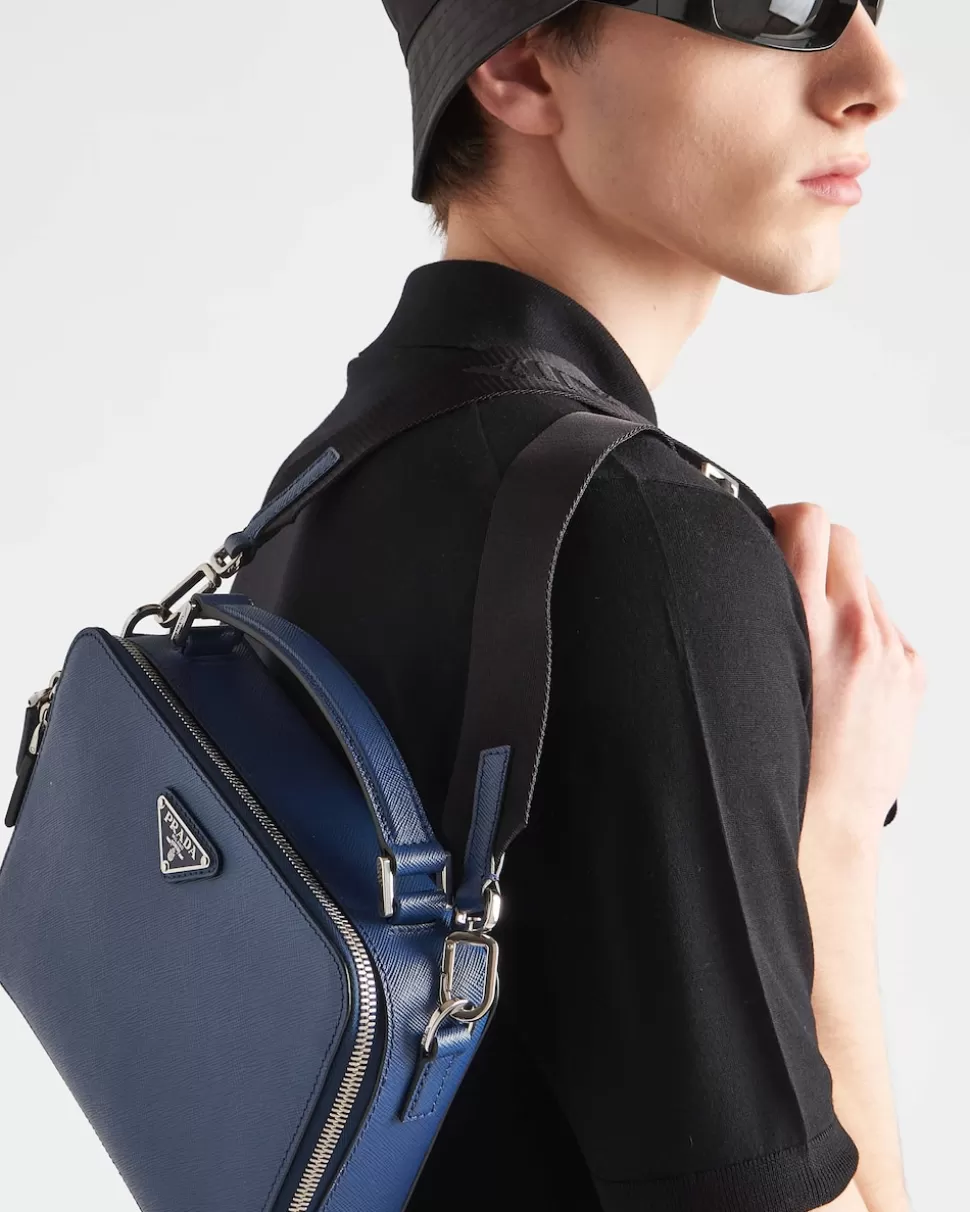 Prada Bolso Brique De Piel Saffiano^Hombre BOLSOS MENSAJEROS