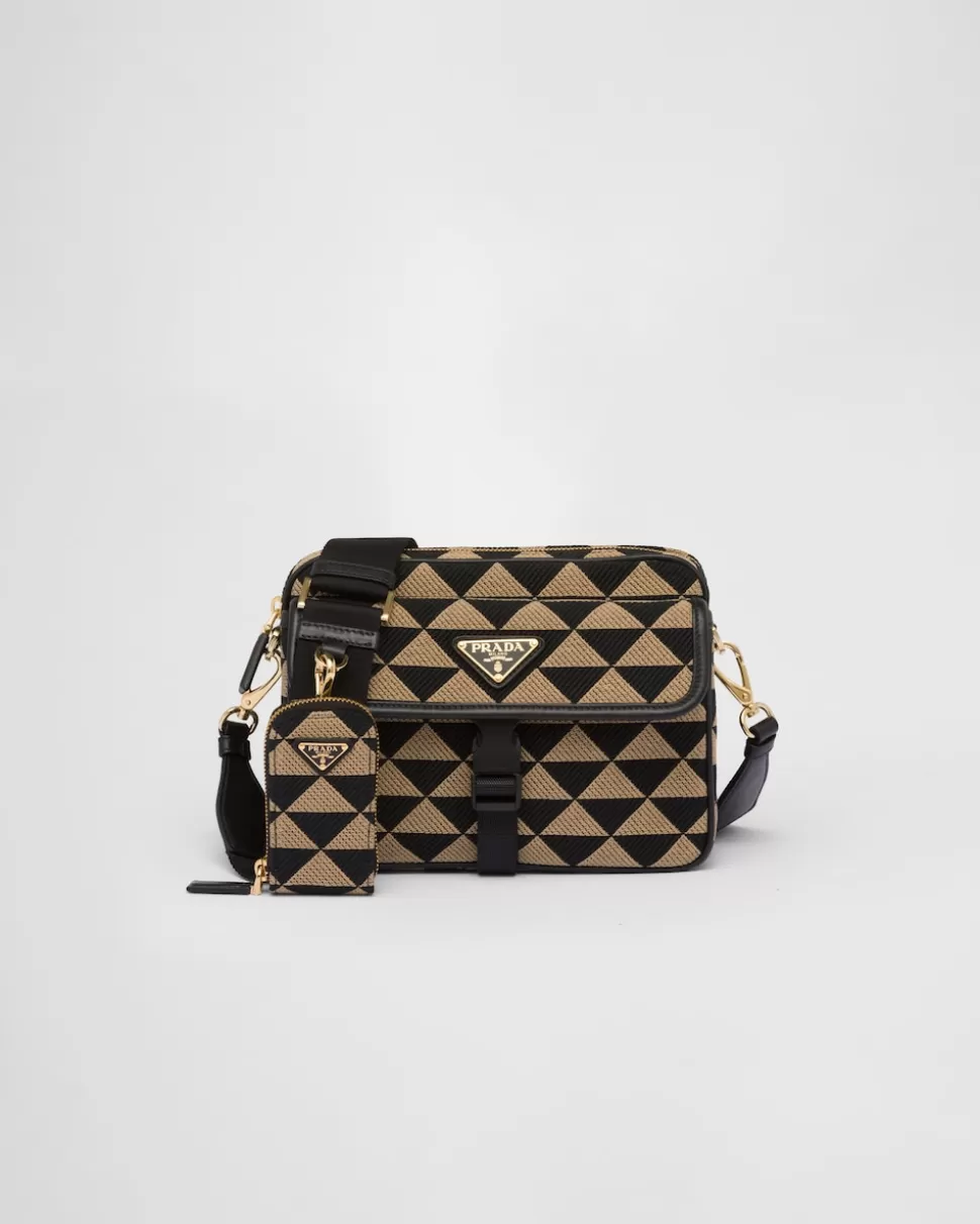 Prada Bolso Symbole De Tela Bordada^Hombre BOLSOS MENSAJEROS