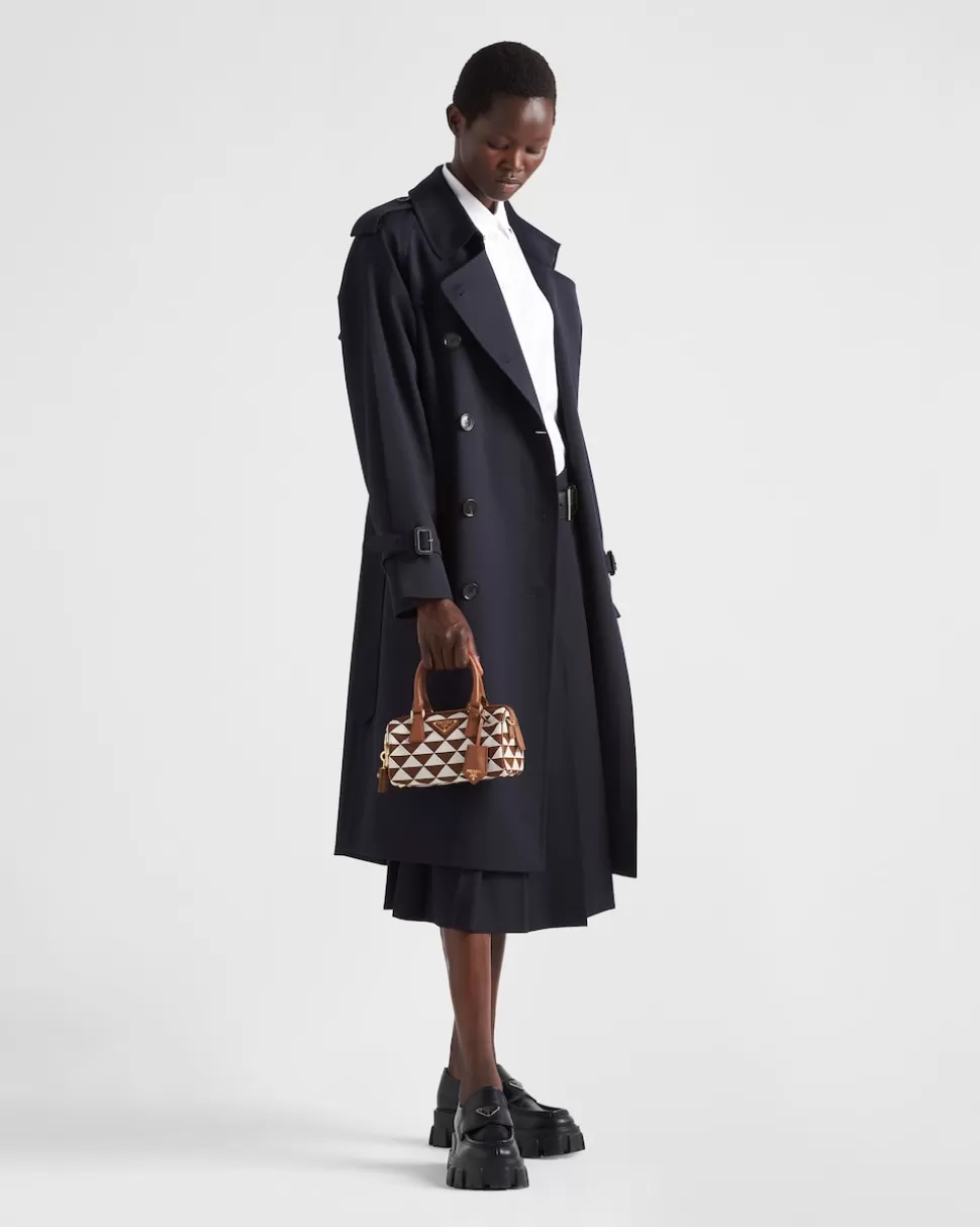 Prada Bolso Symbole De Tela Bordada Con Asa Superior^Mujer MINIBOLSOS | MINIBOLSOS