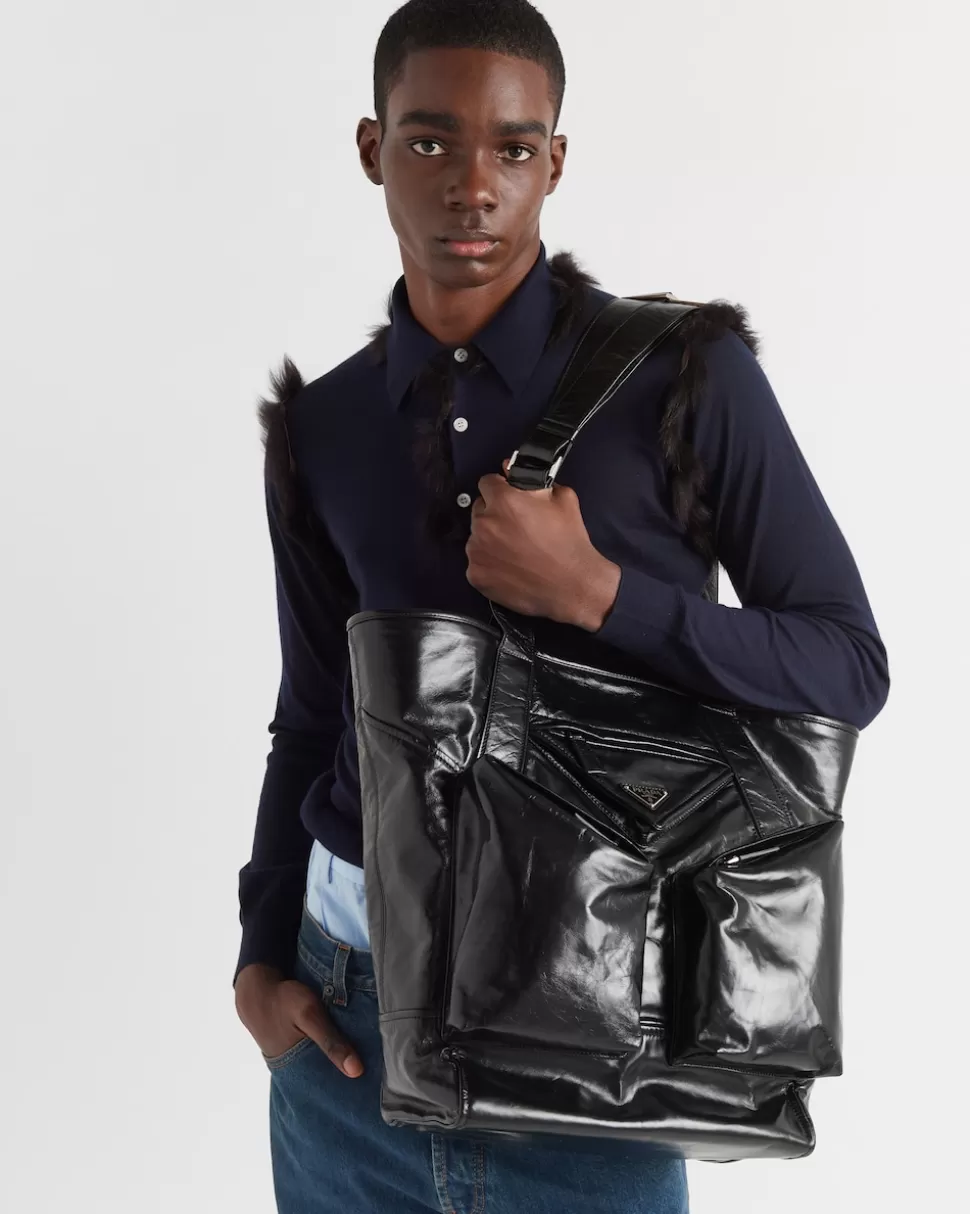 Prada Bolso Tote De Piel^Hombre BOLSOS GRANDES