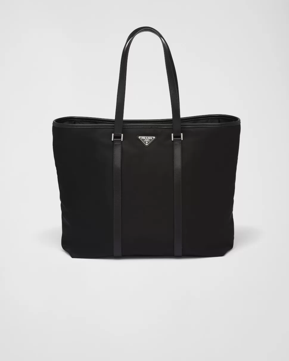 Prada Bolso Tote De Re-nylon Y Piel Saffiano^Hombre COLECCIÓN MASCULINA | BOLSOS GRANDES