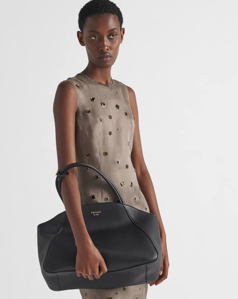 Prada Bolso Tote Grande De Piel^Mujer BOLSOS GRANDES | BOLSOS GRANDES