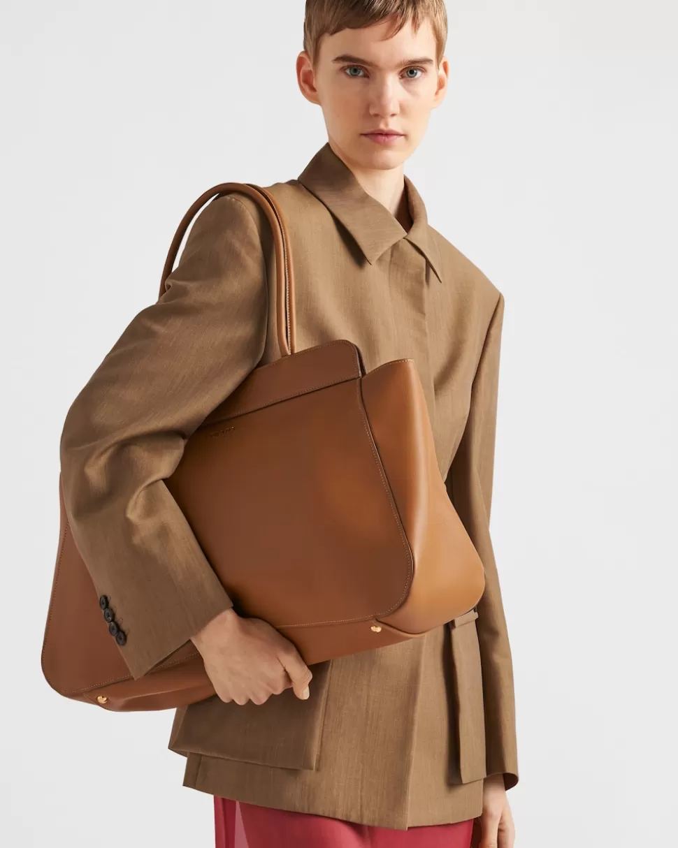 Prada Bolso Tote Grande De Piel^Mujer BOLSOS GRANDES | BOLSOS GRANDES