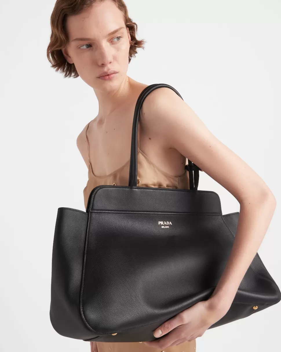 Prada Bolso Tote Grande De Piel^Mujer BOLSOS GRANDES | BOLSOS GRANDES