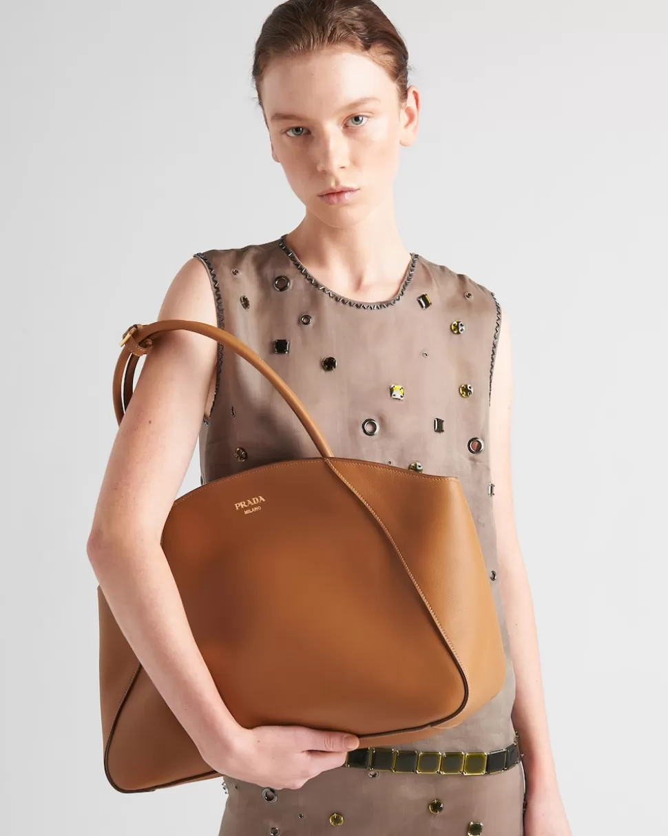 Prada Bolso Tote Grande De Piel^Mujer BOLSOS GRANDES | BOLSOS GRANDES