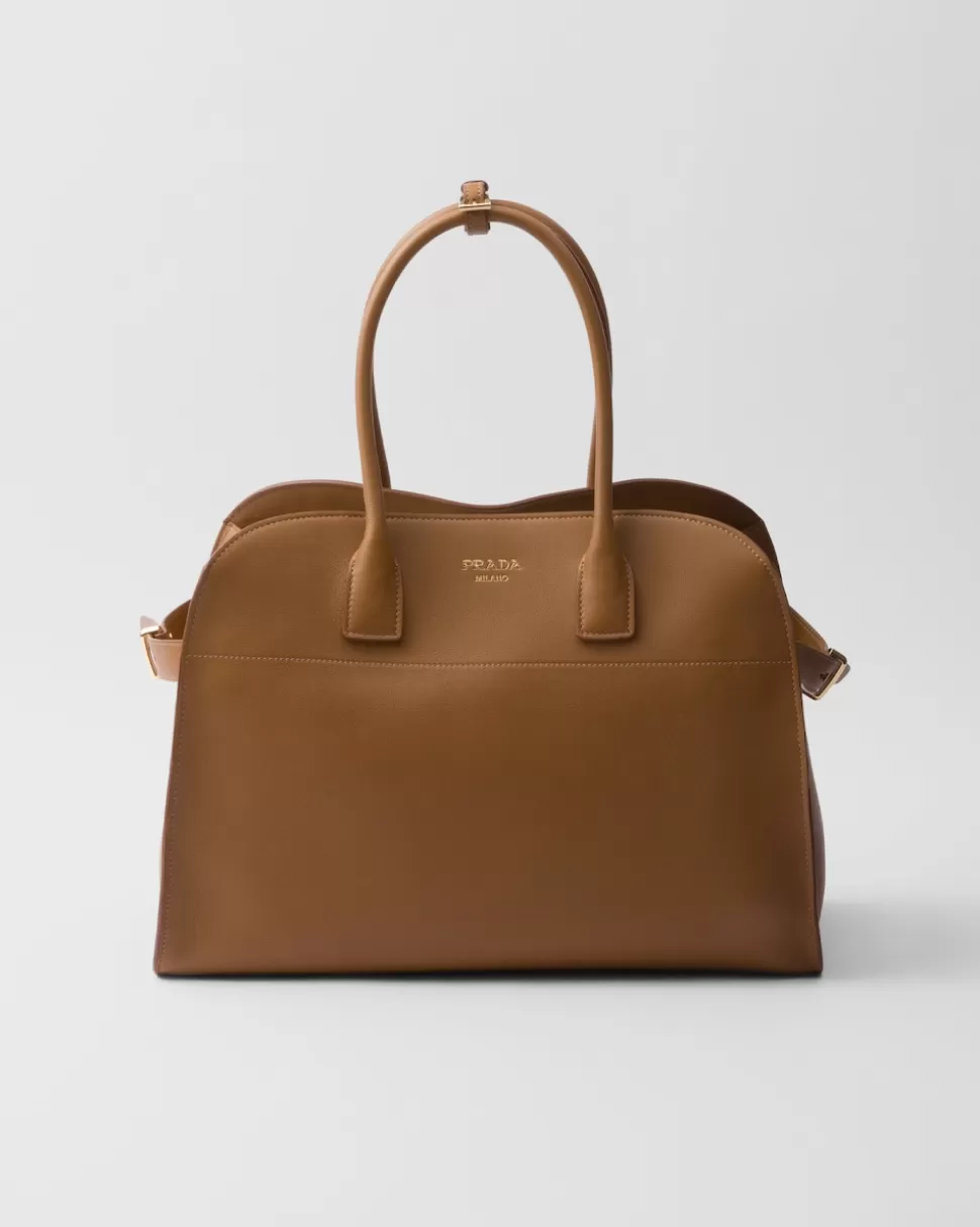 Prada Bolso Tote Grande De Piel Con Hebillas^Mujer BOLSOS GRANDES | BOLSOS GRANDES