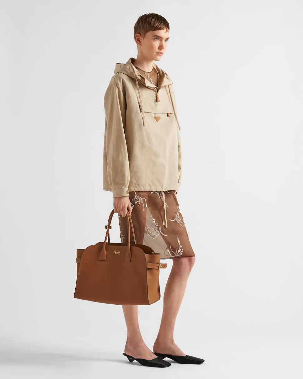 Prada Bolso Tote Grande De Piel Con Hebillas^Mujer BOLSOS GRANDES | BOLSOS GRANDES