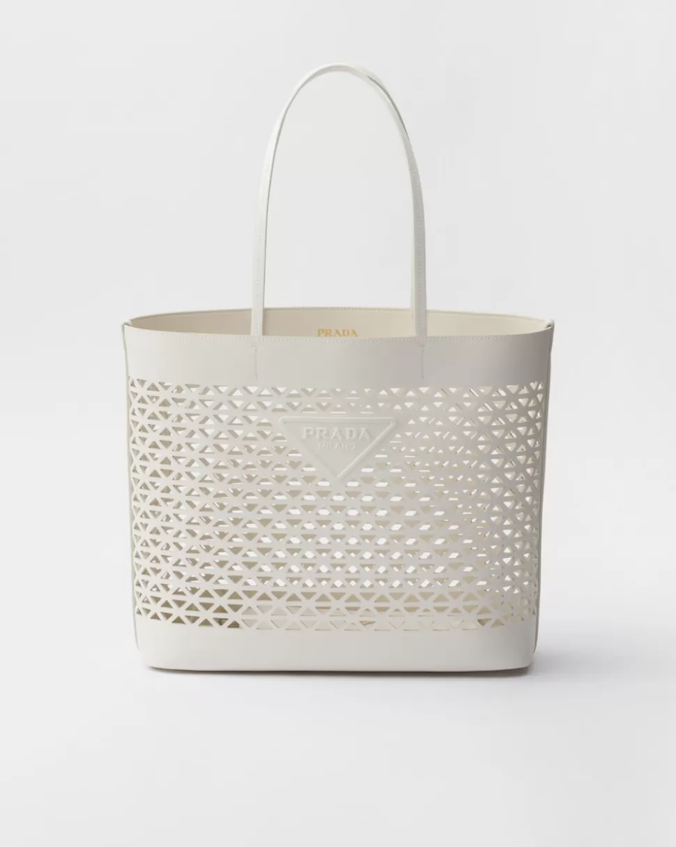 Prada Bolso Tote Grande De Piel Perforada^Mujer PRADA SUMMER BAGS | BOLSOS GRANDES