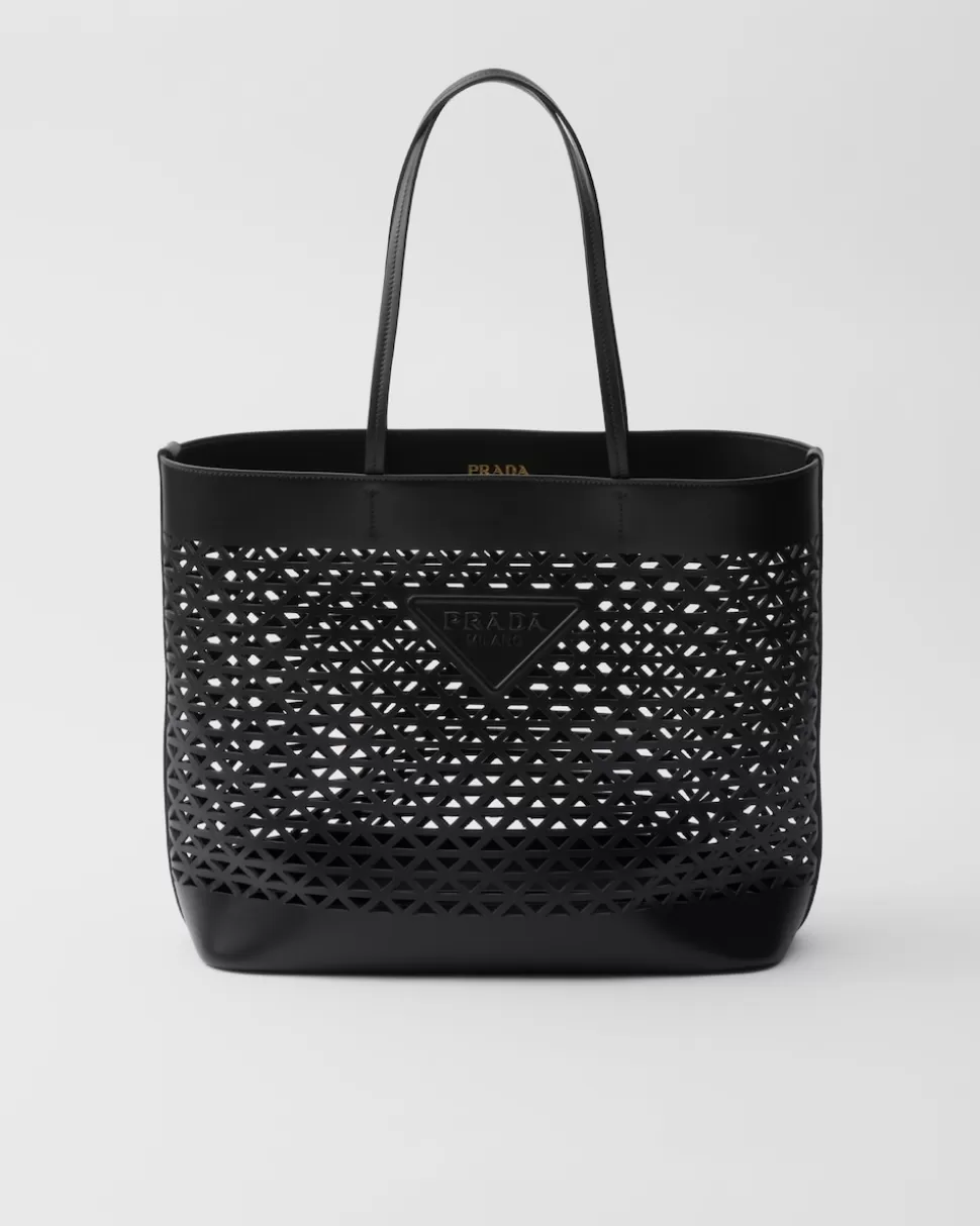 Prada Bolso Tote Grande De Piel Perforada^Mujer PRADA SUMMER BAGS | BOLSOS GRANDES