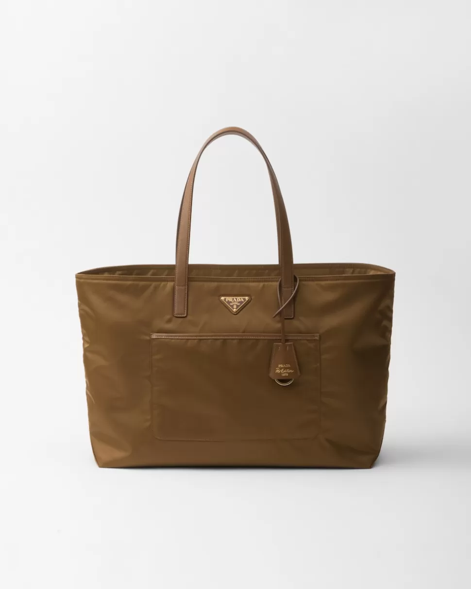 Prada Bolso Tote Grande De Re-nylon Y Piel Saffiano Re-edition 1978^Mujer COLECCIÓN FEMENINA | BOLSOS GRANDES