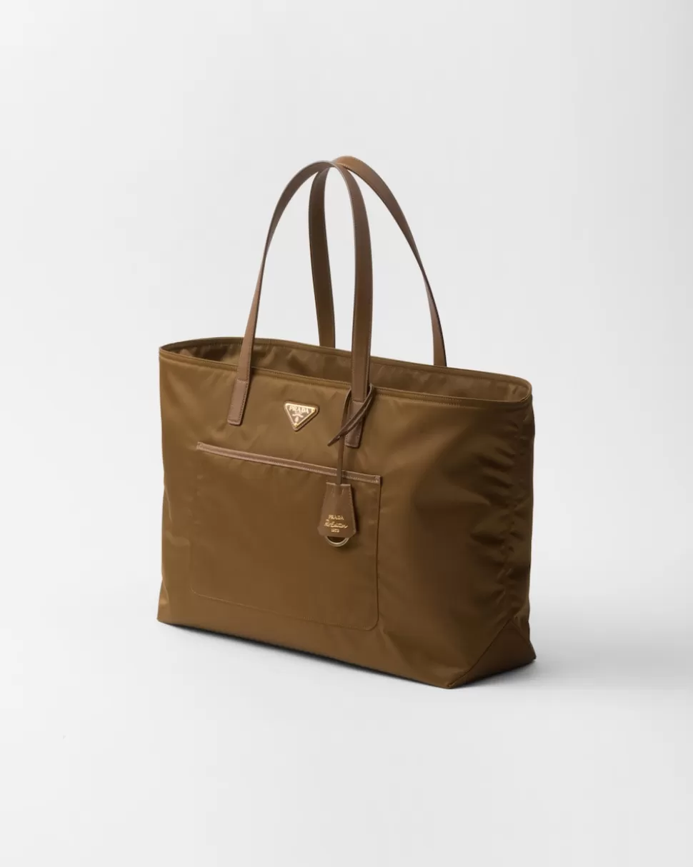 Prada Bolso Tote Grande De Re-nylon Y Piel Saffiano Re-edition 1978^Mujer COLECCIÓN FEMENINA | BOLSOS GRANDES