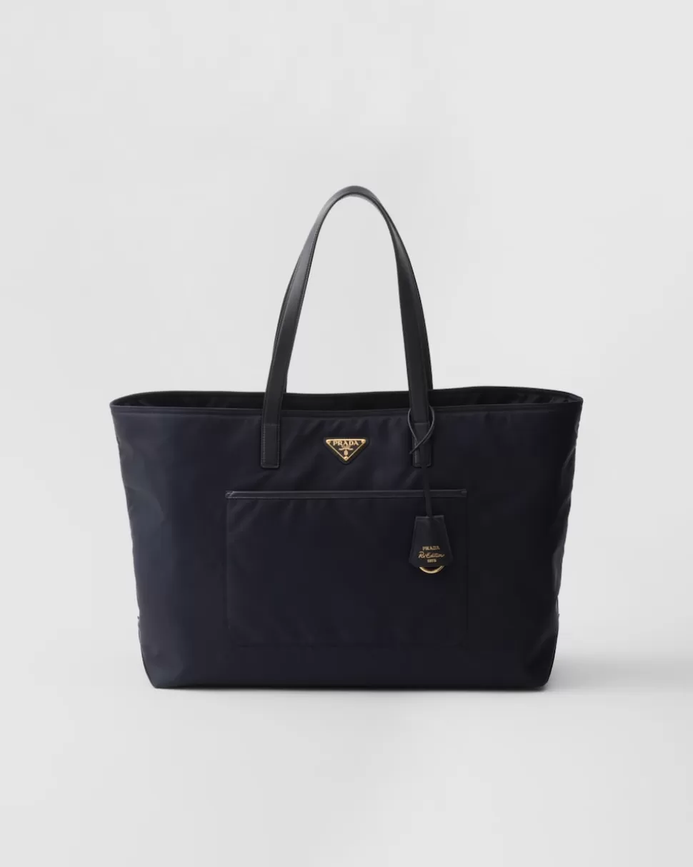 Prada Bolso Tote Grande De Re-nylon Y Piel Saffiano Re-edition 1978^Mujer COLECCIÓN FEMENINA | BOLSOS GRANDES