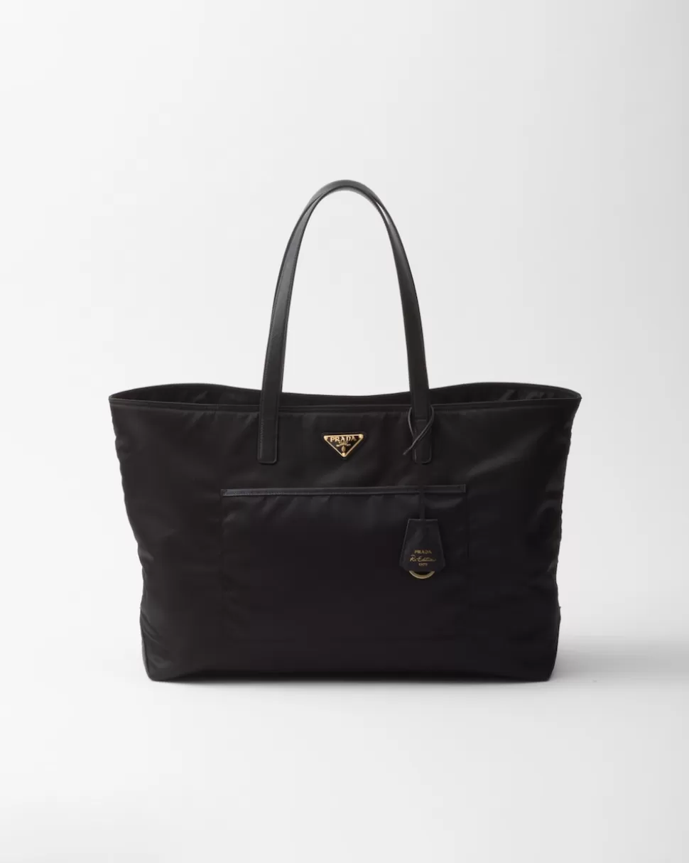 Prada Bolso Tote Grande De Re-nylon Y Piel Saffiano Re-edition 1978^Mujer COLECCIÓN FEMENINA | BOLSOS GRANDES