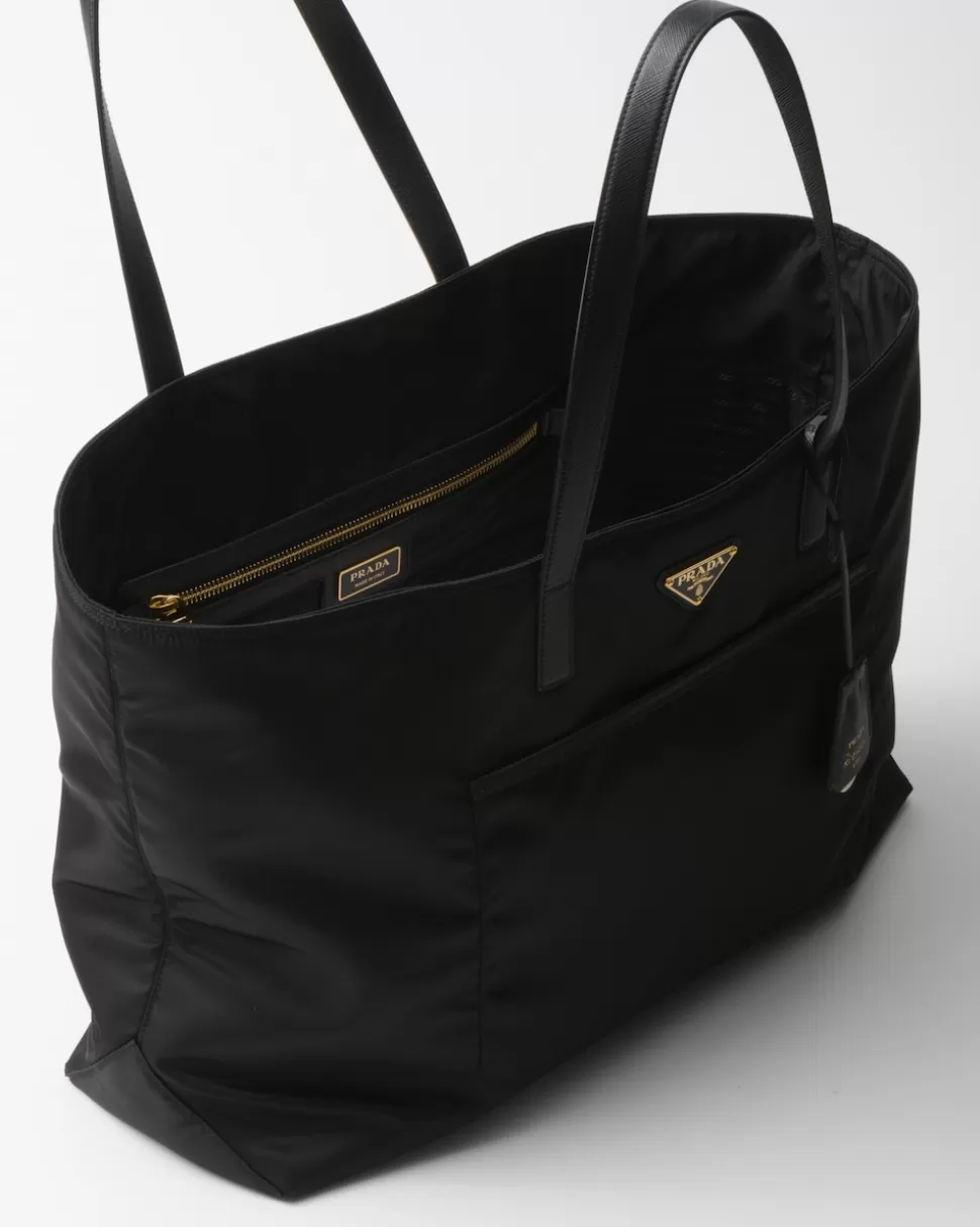 Prada Bolso Tote Grande De Re-nylon Y Piel Saffiano Re-edition 1978^Mujer COLECCIÓN FEMENINA | BOLSOS GRANDES