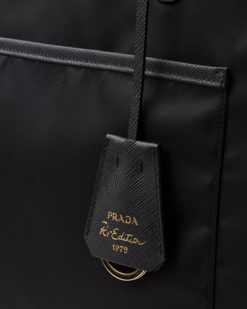 Prada Bolso Tote Grande De Re-nylon Y Piel Saffiano Re-edition 1978^Mujer COLECCIÓN FEMENINA | BOLSOS GRANDES